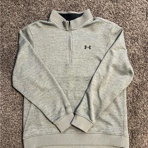 Grey men’s size large under armour quarter zip